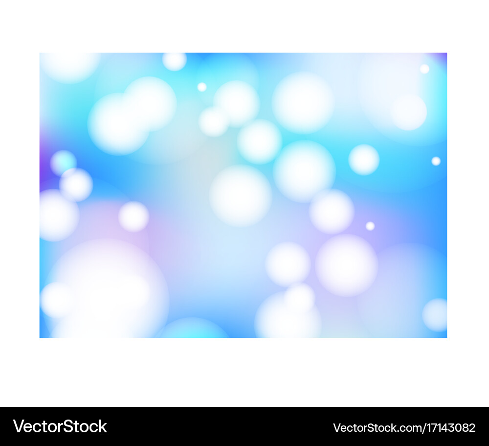Vivid bokeh in soft color background Vector Image