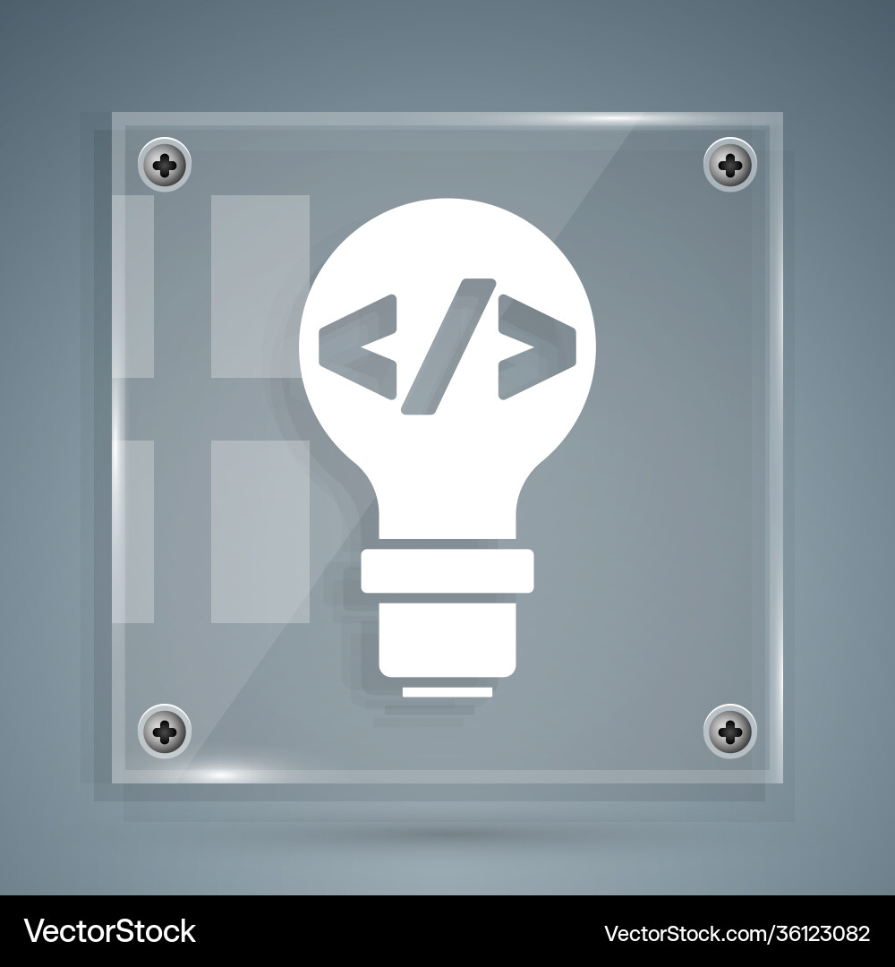 White web design and front end development icon White web design and front end development icon vector image