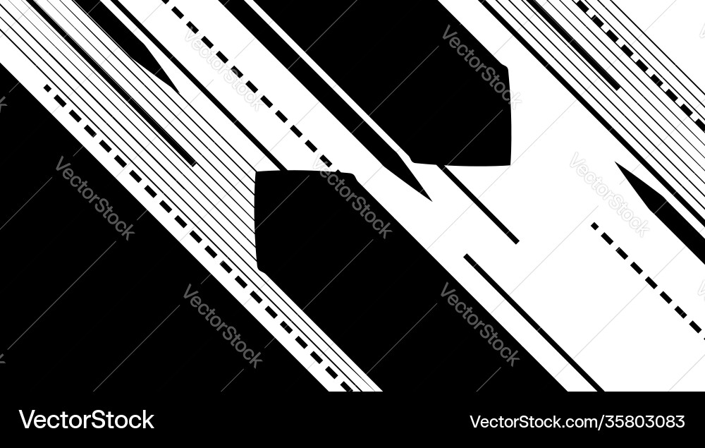 Arrow line down up set pattern black and white Vector Image