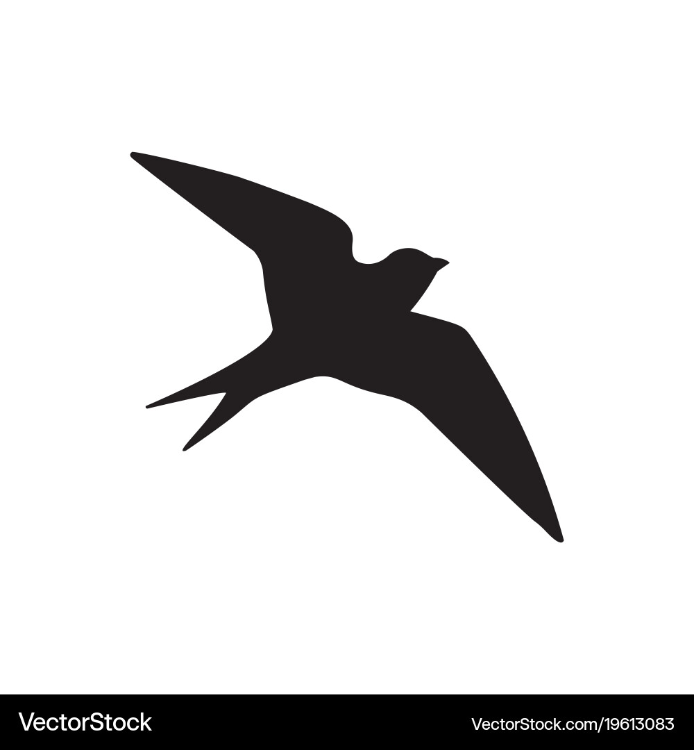 Bird Silhouette Icon vector image