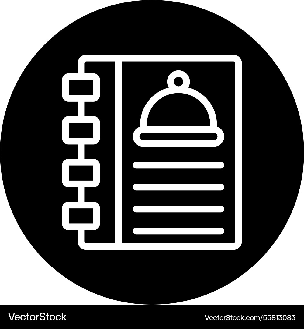 Cookbook icon design Vector Image