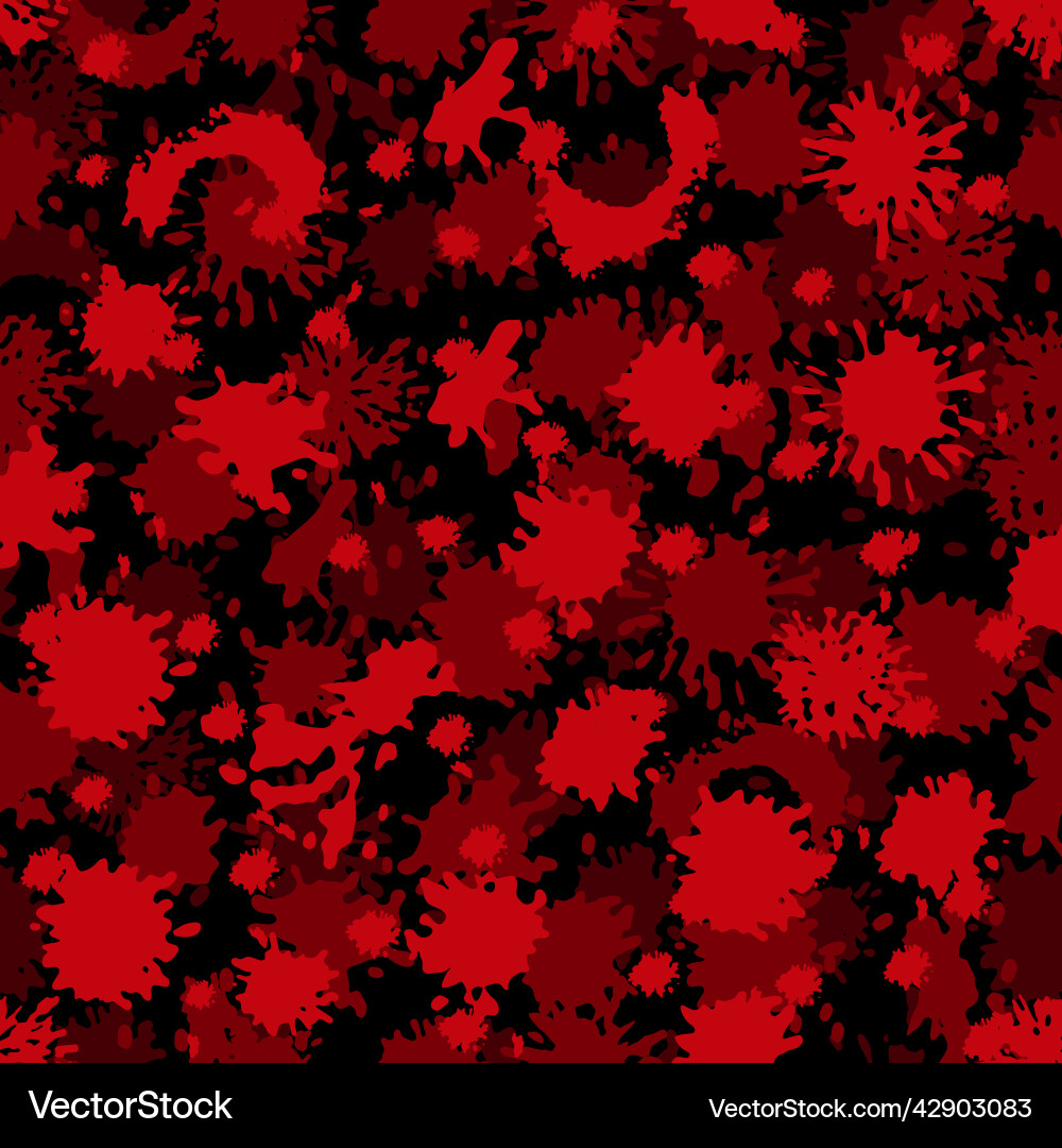 Crimson Blood Splatter Pattern Royalty Free Vector Image
