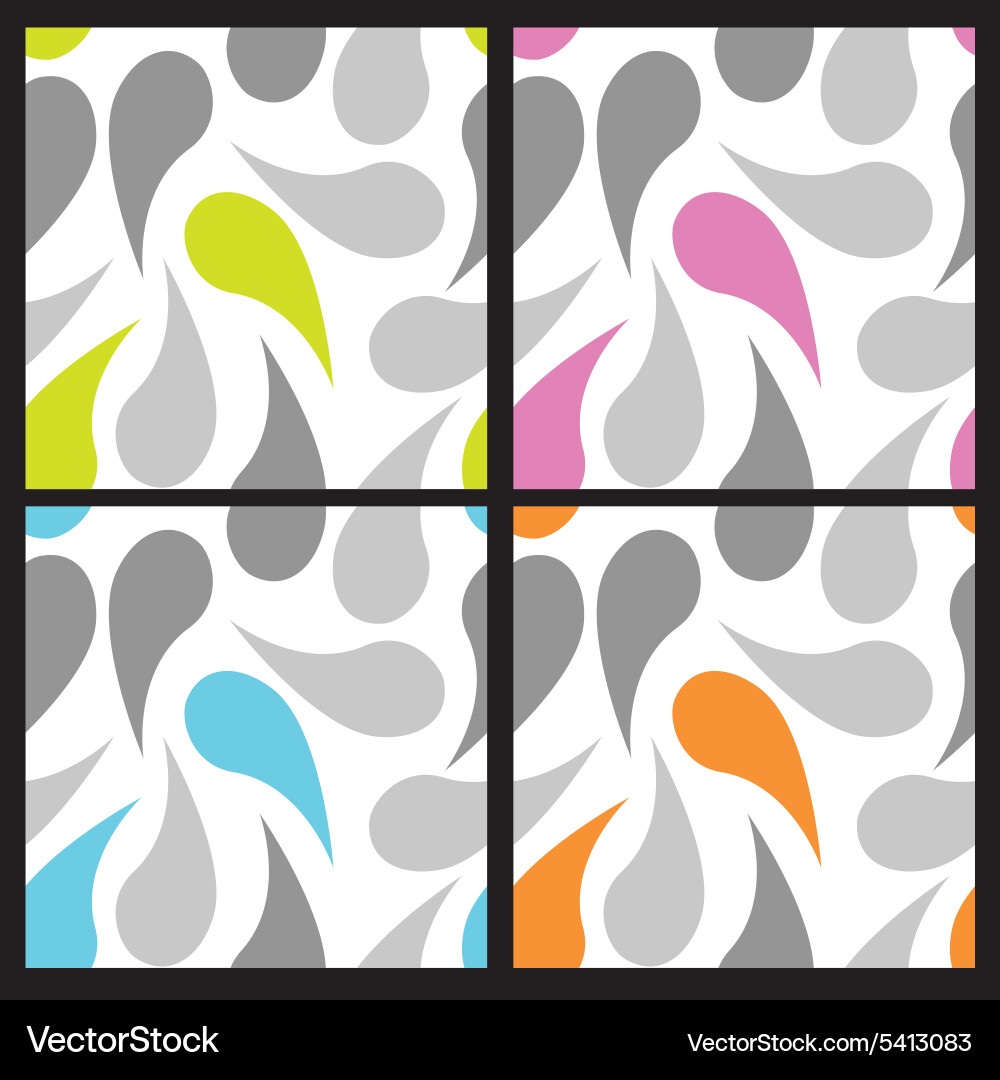 Drops pattern vector image