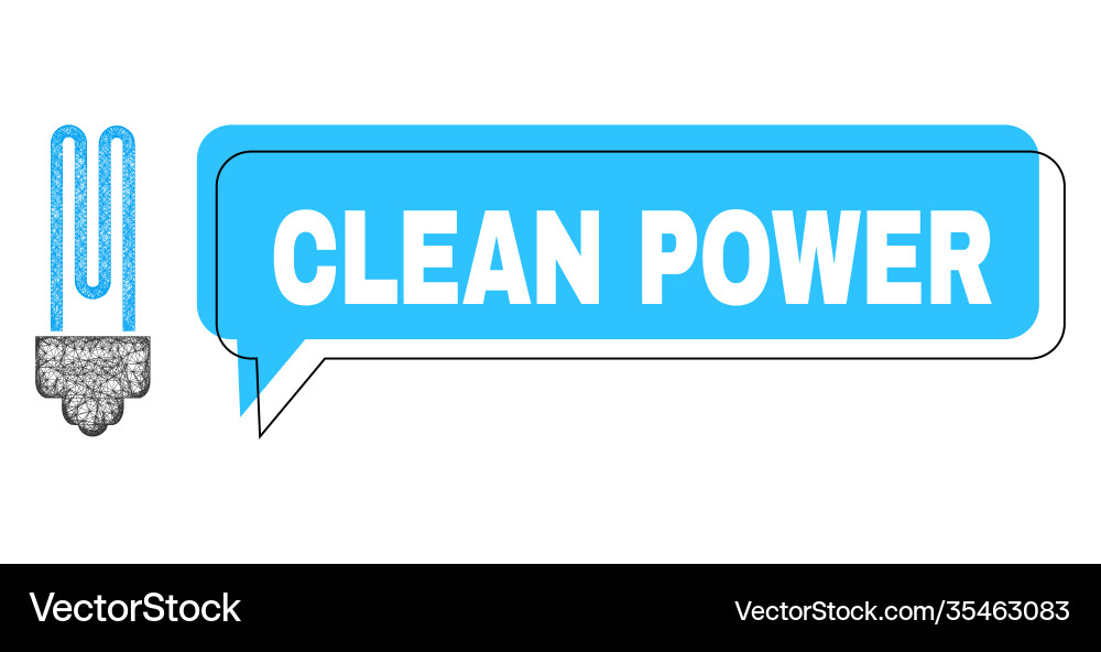 Misplaced clean power conversation cloud and net Misplaced clean power conversation cloud and net Vector Image