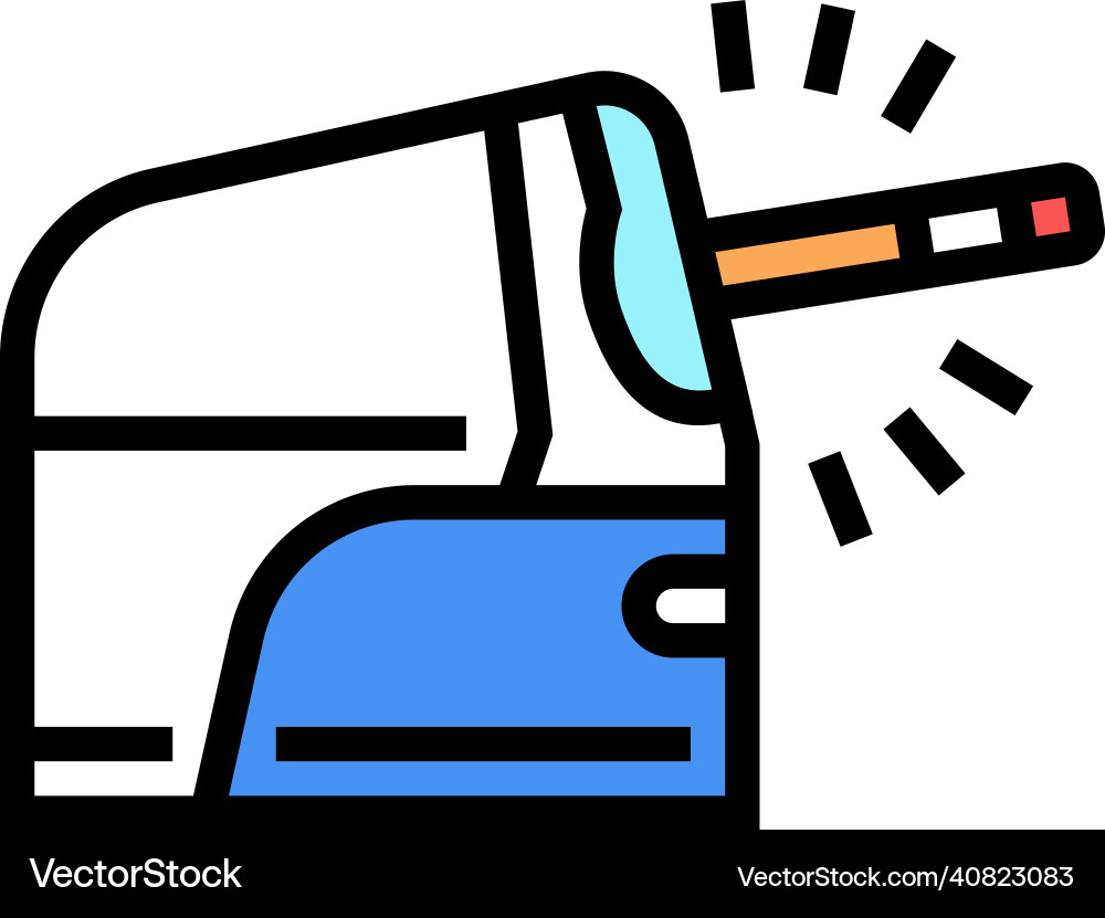 Pencil sharpener automatically color icon Pencil sharpener automatically color icon vector image