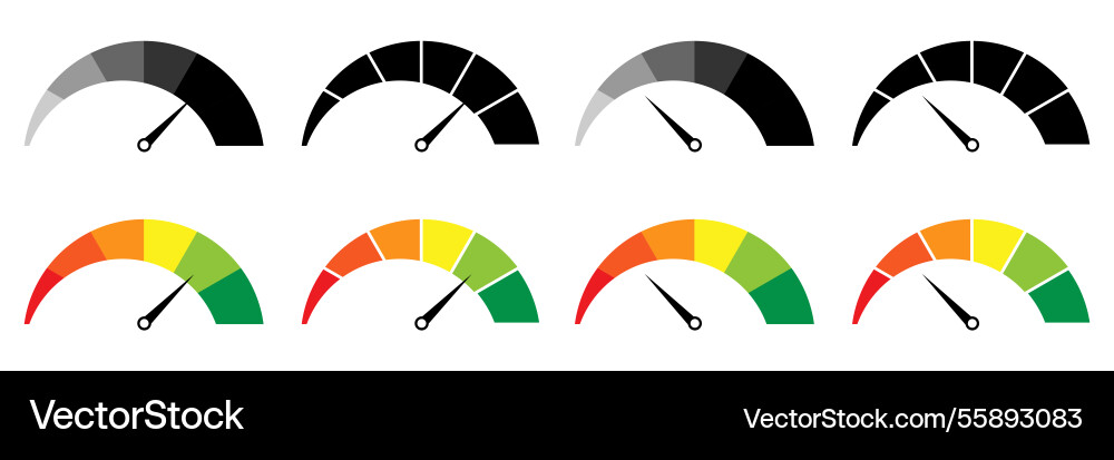 Set of progress indicator icon Set of progress indicator icon vector image