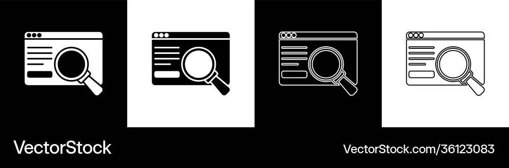 Set ui or ux design icon isolated on black Set ui or ux design icon isolated on black vector image