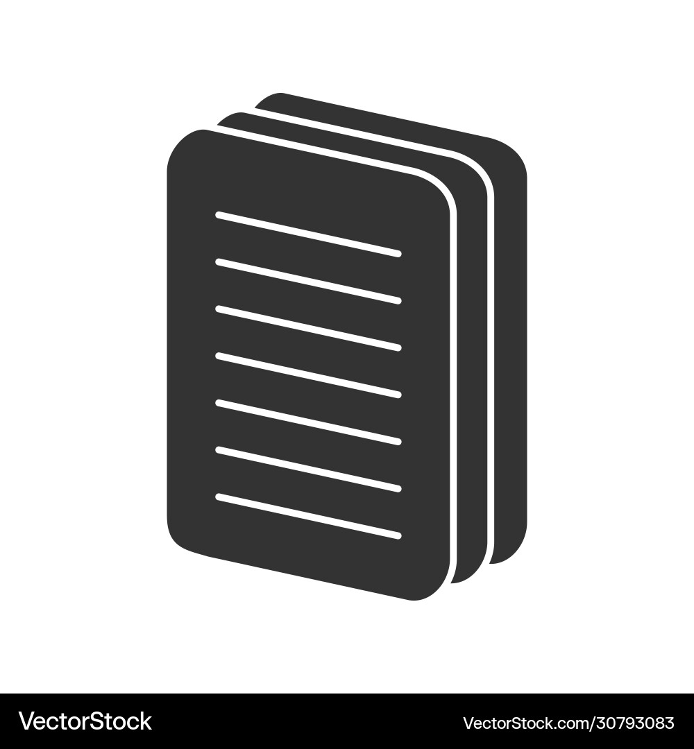 Simple icon a stack documents or folders Simple icon a stack documents or folders vector image