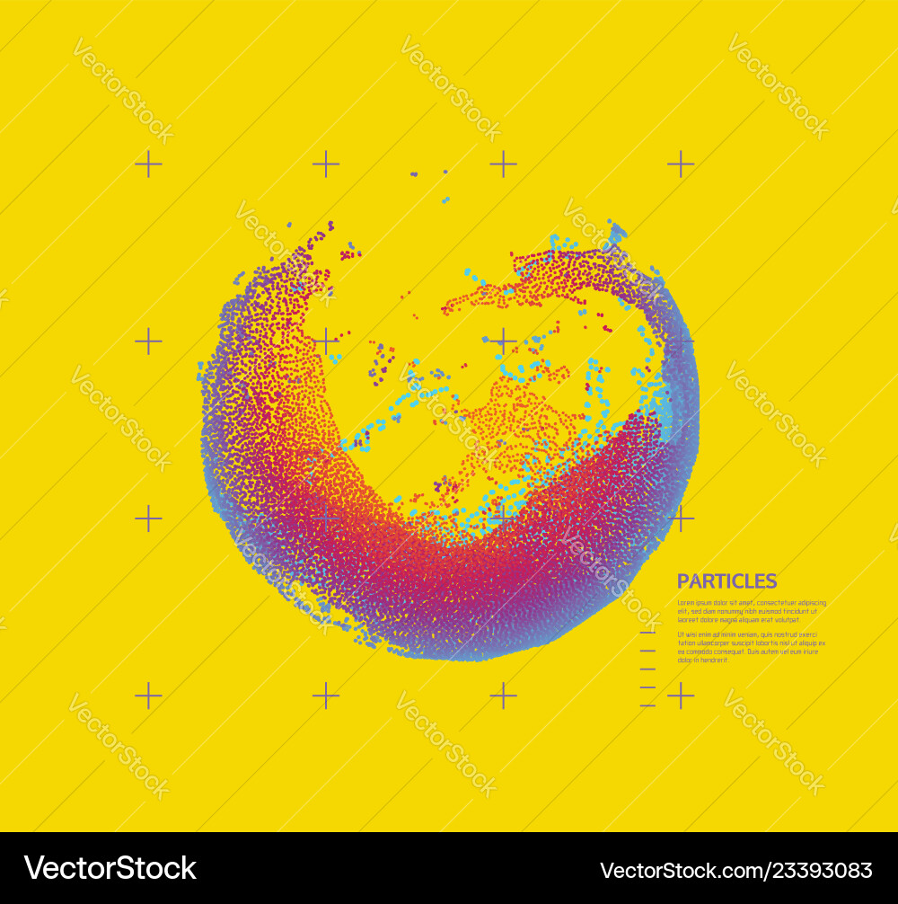 Sphere consisting of points abstract globe grid Sphere consisting of points abstract globe grid vector image