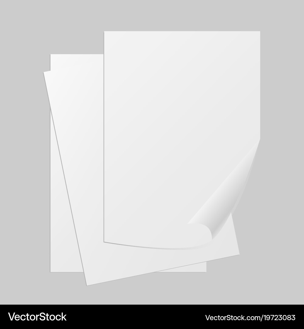 Stack of papers grouped and layered vector image