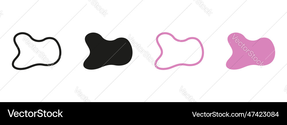 Abstract spot shape organic minimal fluid random Abstract spot shape organic minimal fluid random vector image