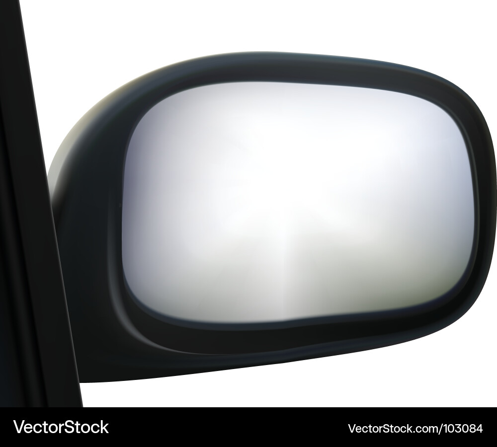 Autoseitige Spiegelreflexion Vektorbild