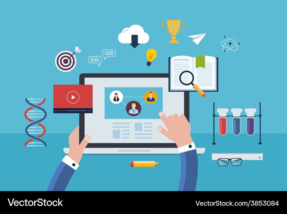 Flat design modern icons set Vector Image