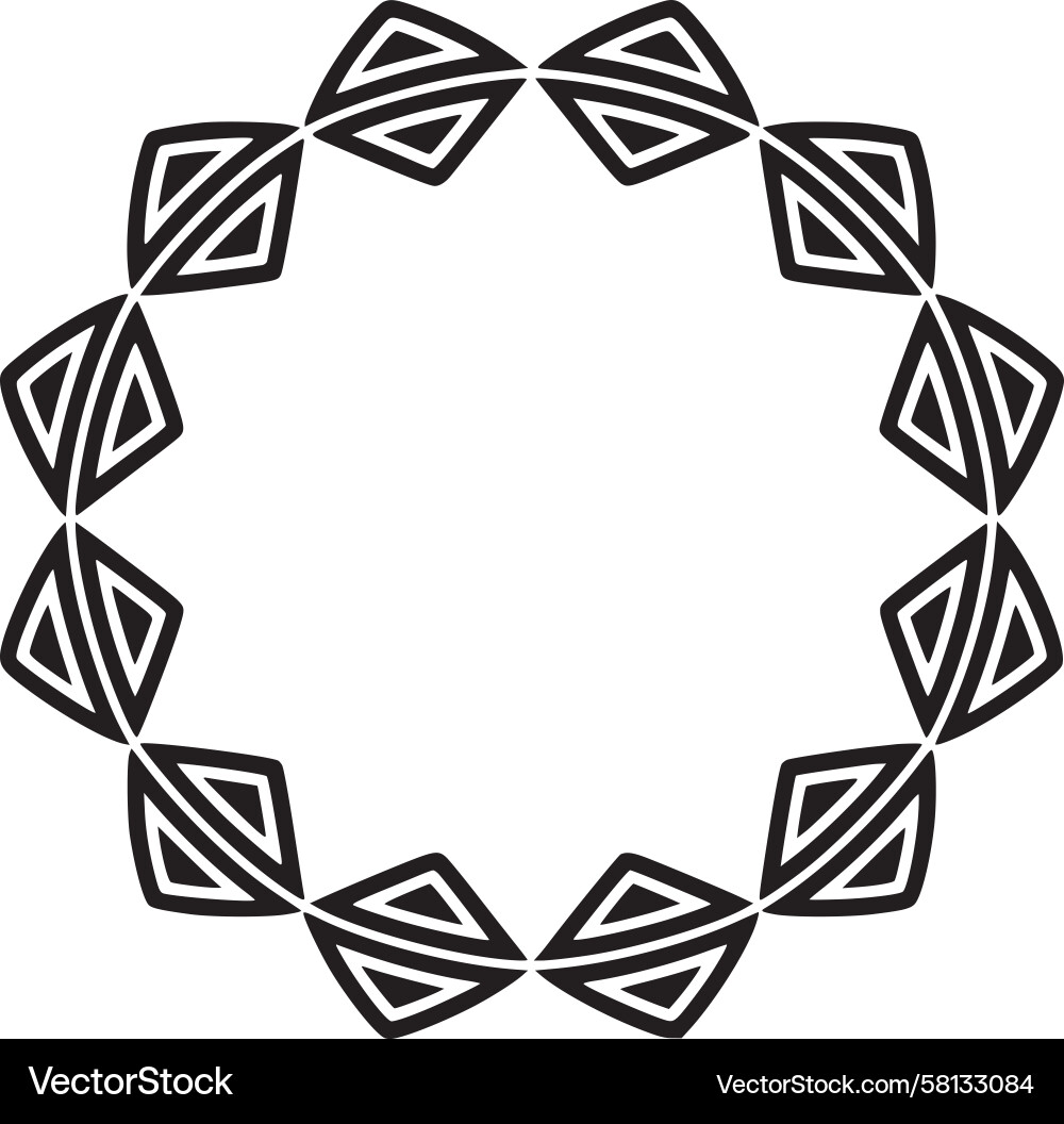 Geometric Circle Pattern Vector Image