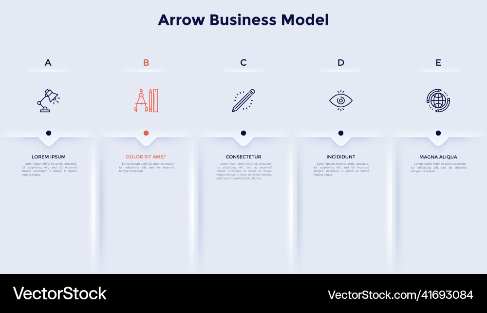 Modern infographic template Modern infographic template vector image