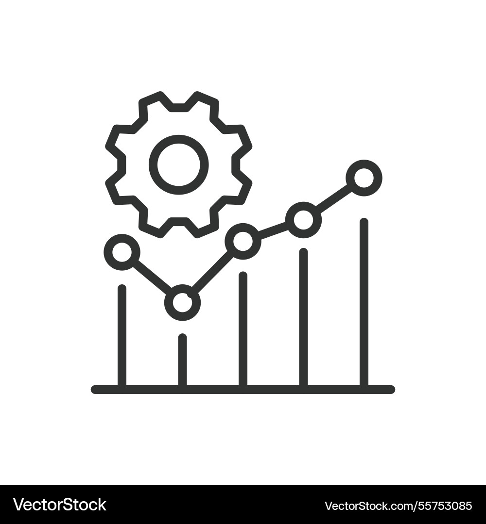 Algorithms icon in line design data Algorithms icon in line design data vector image