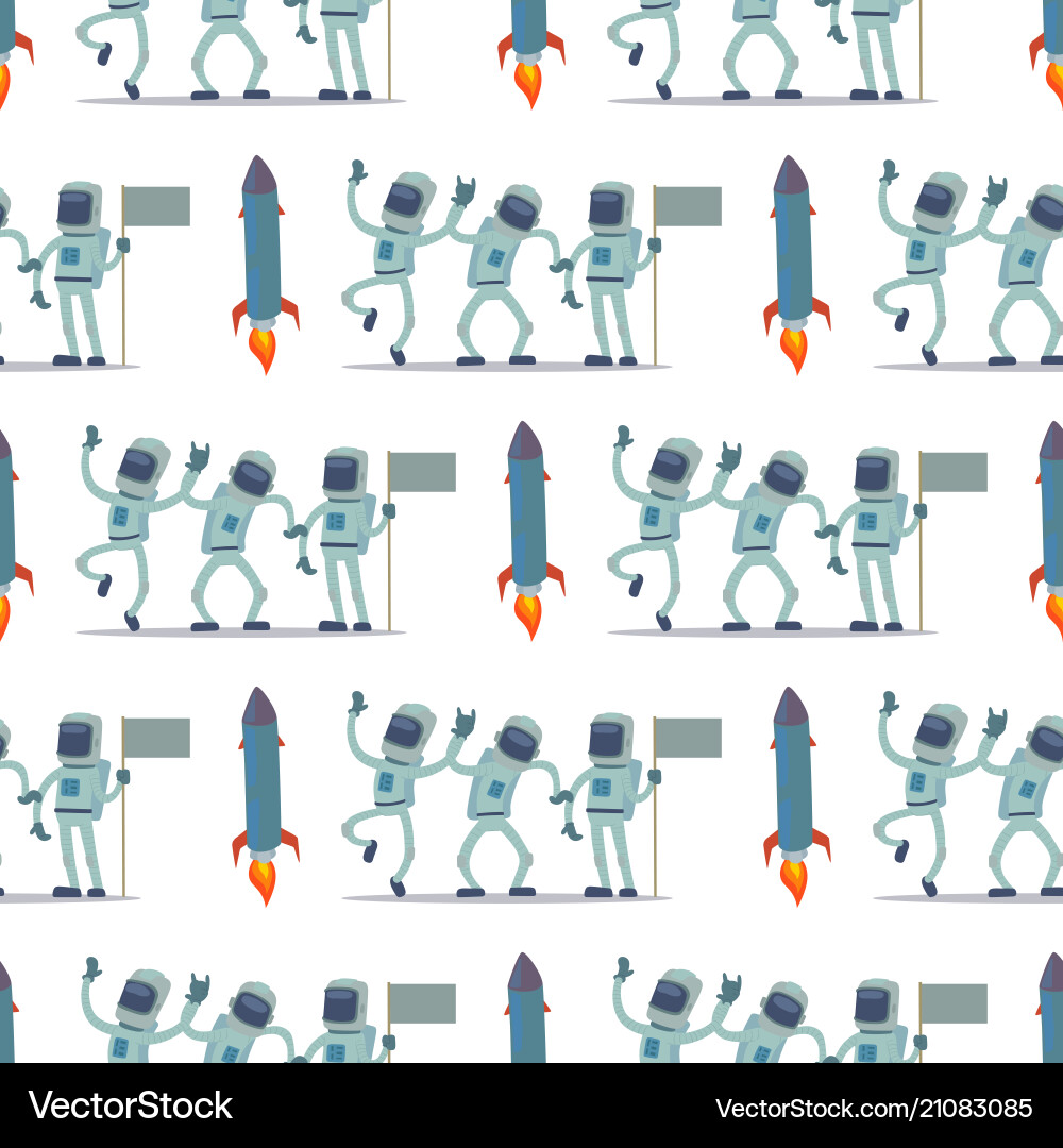 Astronaut in space character having fun Astronaut in space character having fun vector image