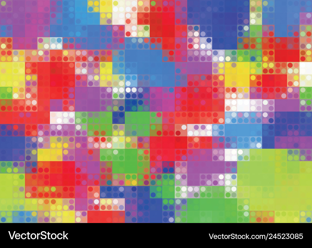 Background abstract pixel multicolored vector image