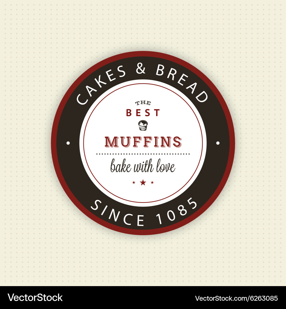 Bakery object Vector Image