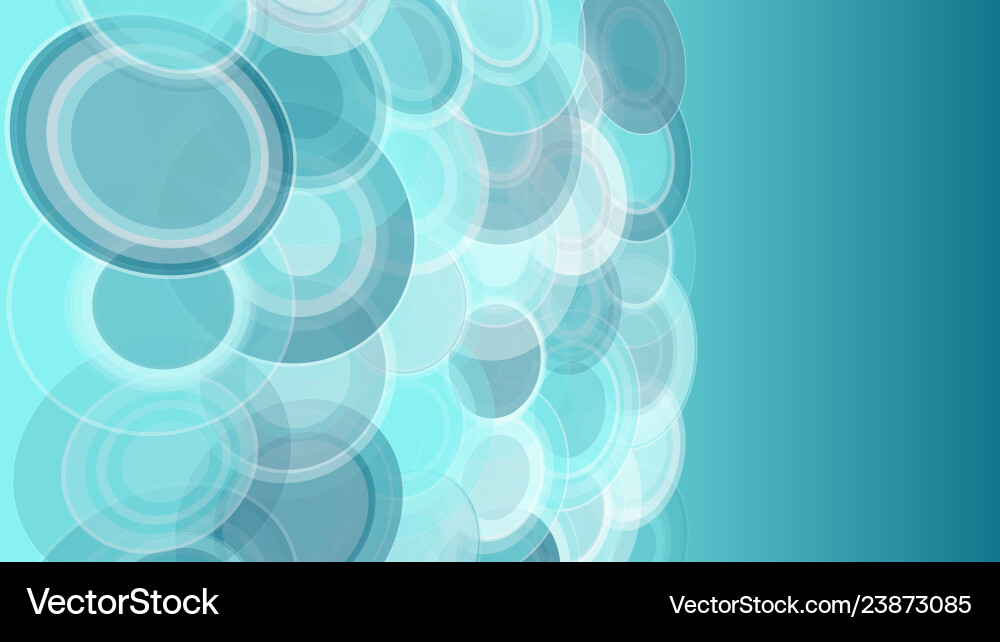 Circles set pattern science technology background vector image