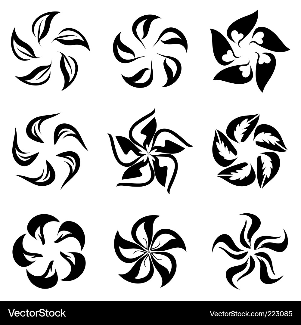 Decorative Element Set vector image