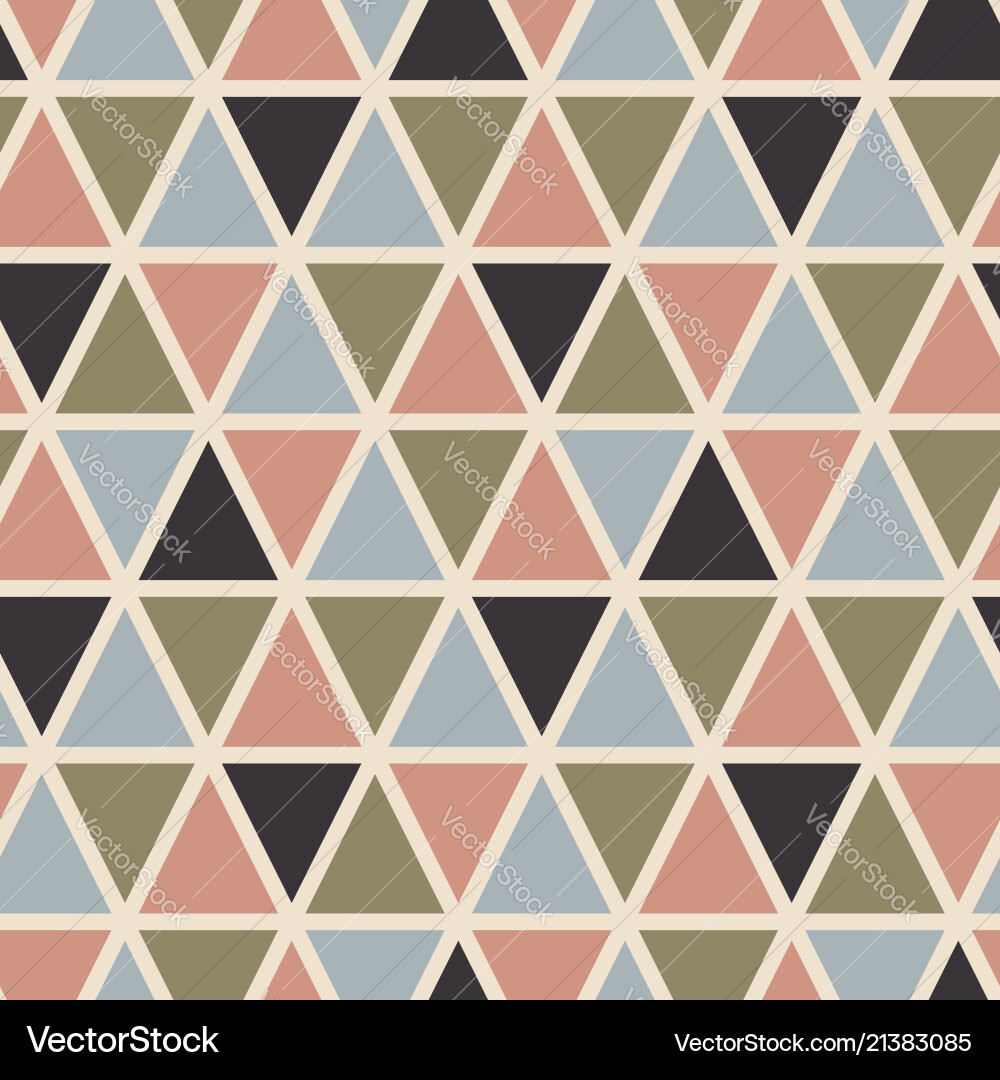 Retro Triangles Pattern vector image