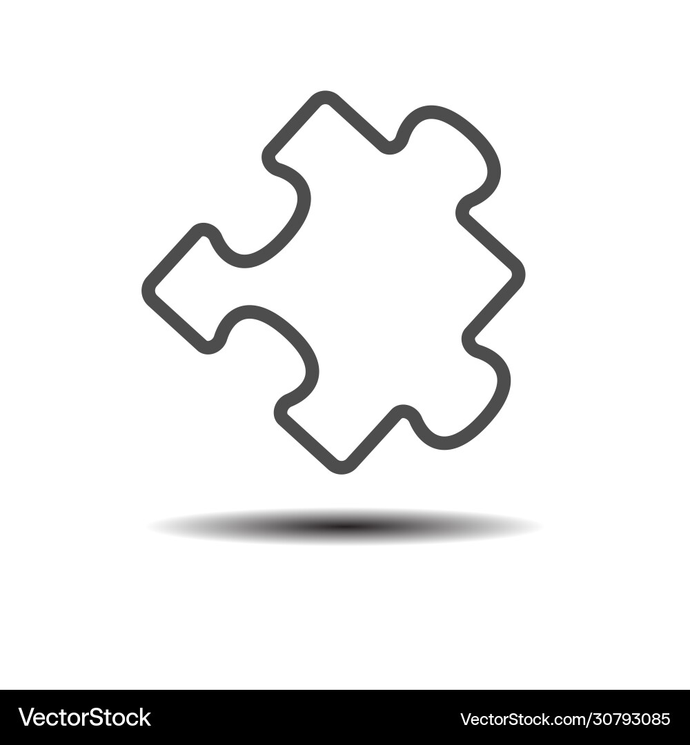 Simple puzzle icon stock design isolated Simple puzzle icon stock design isolated vector image