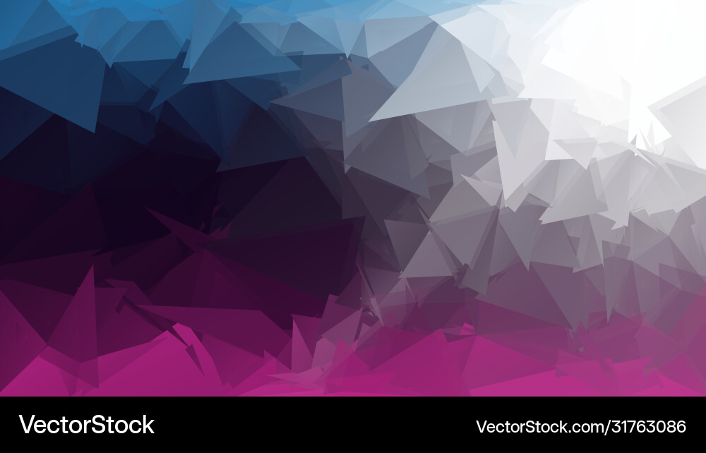 Abstract polygon background bright triangle Vector Image