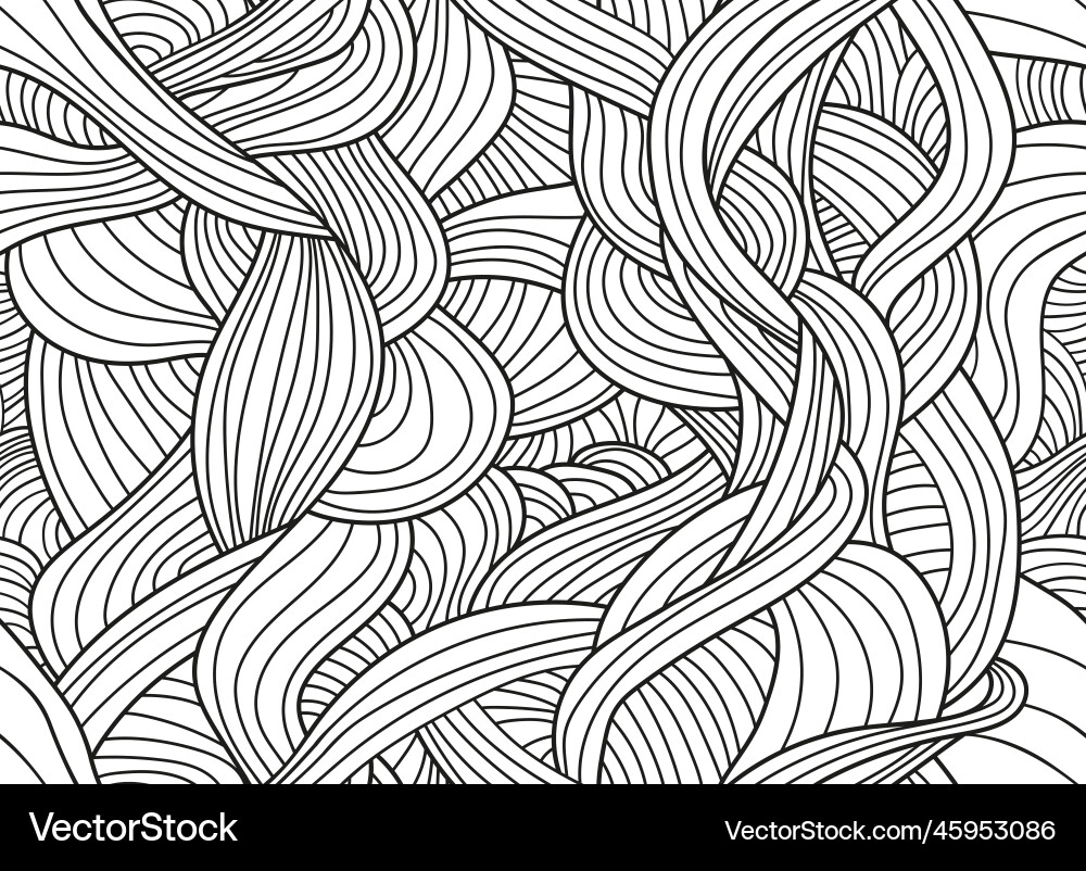 Abstract seamless patterns with waves and lines Abstract seamless patterns with waves and lines vector image
