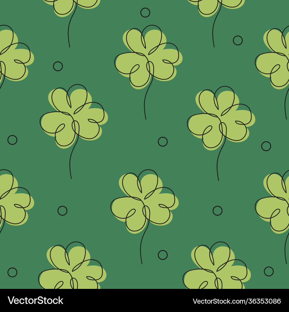 Elegant continuous line seamless pattern Vector Image