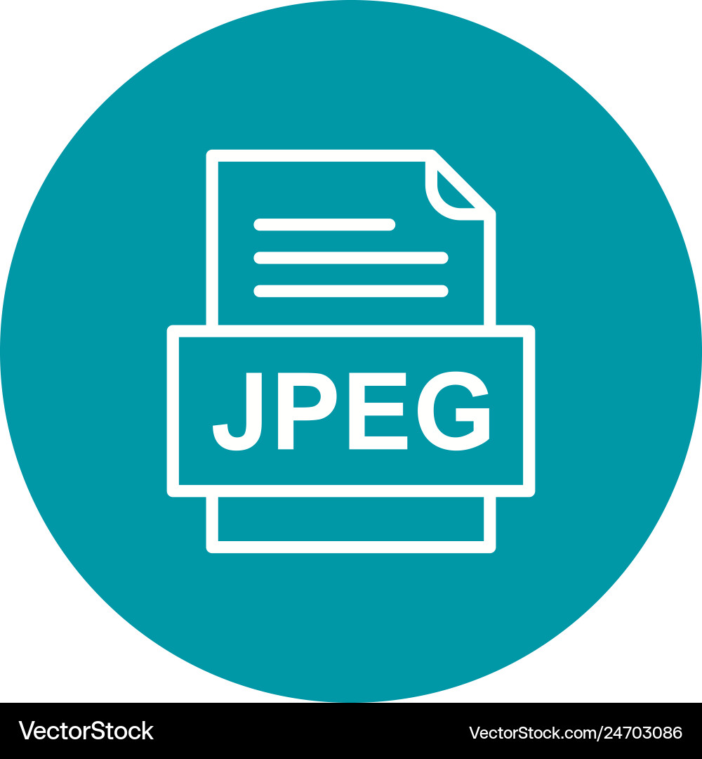 Jpeg file document icon Vector Image