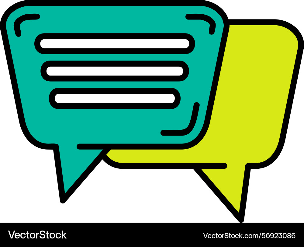 Message icon design vector image