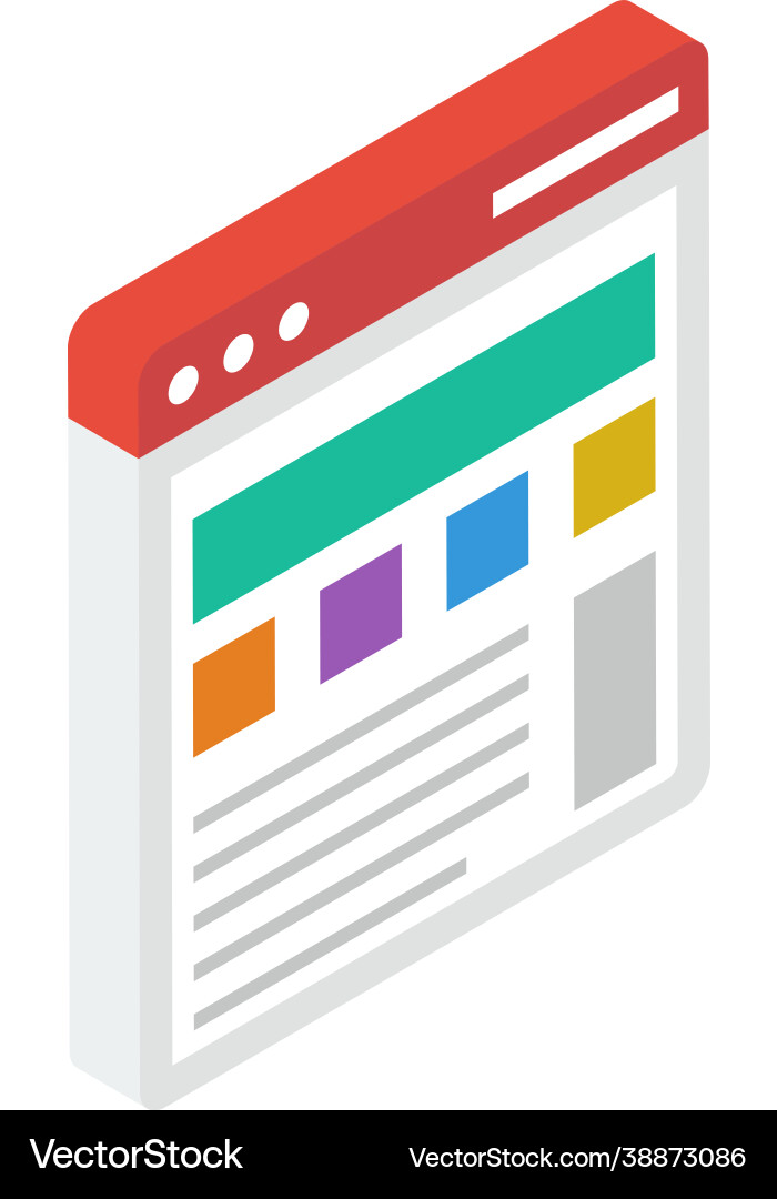 Web page layout Vector Image