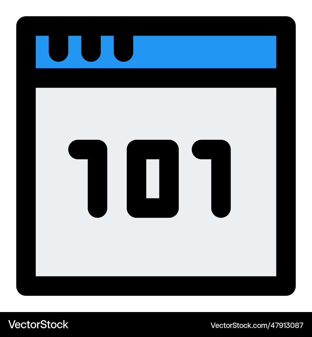 Binary code computer numbering system Vector Image