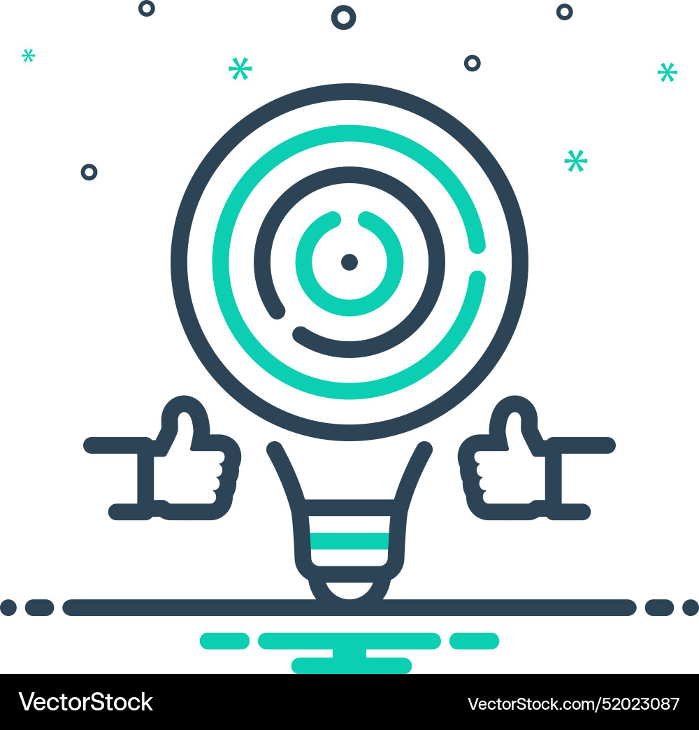 Problem solving vector image