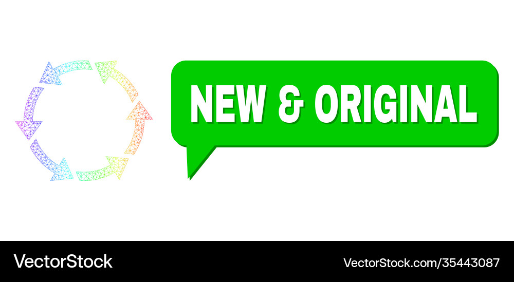 Rainbow network gradient rotate ccw icon and new Rainbow network gradient rotate ccw icon and new vector image