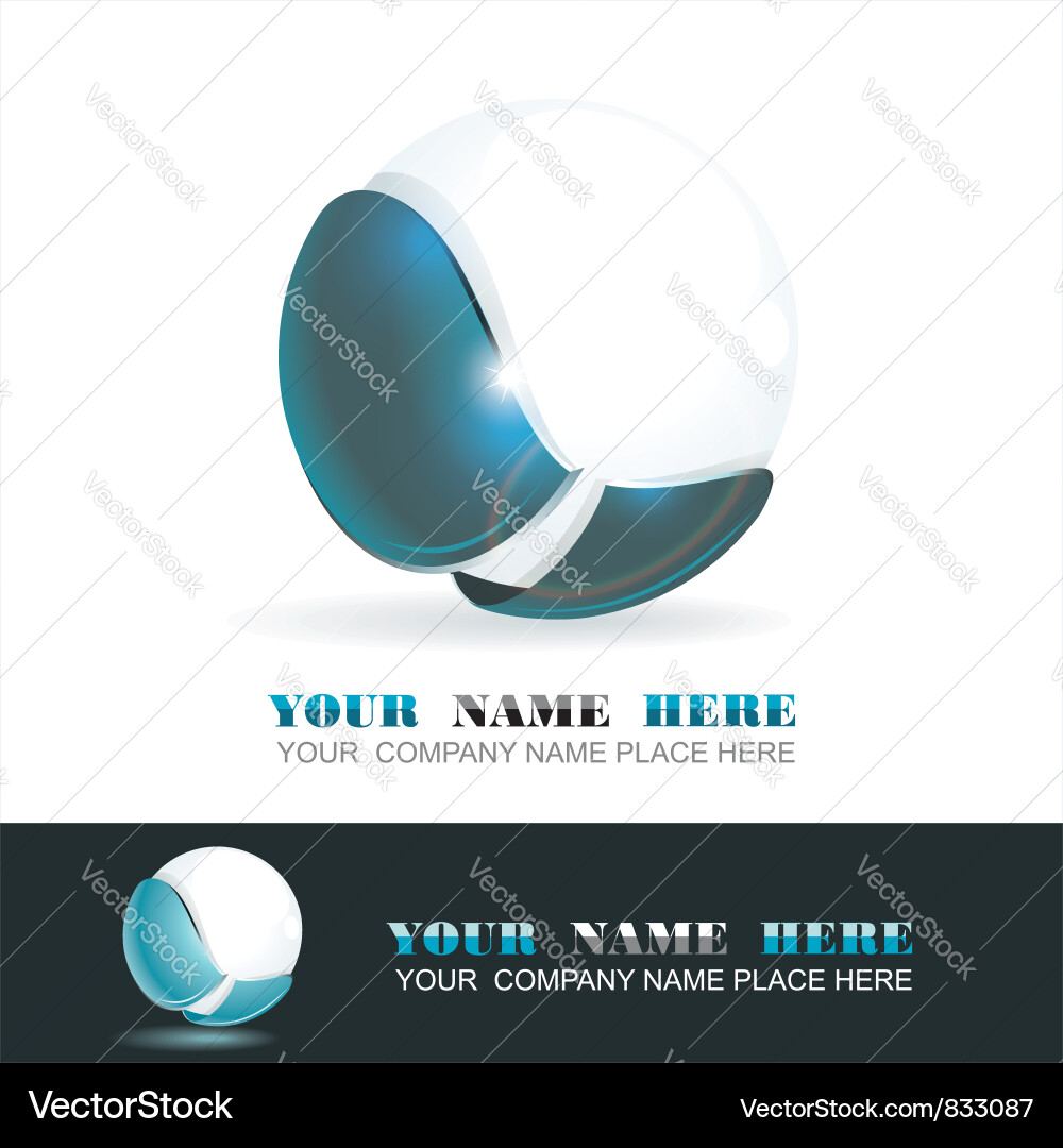 Sphere 3d Design Vektorbild