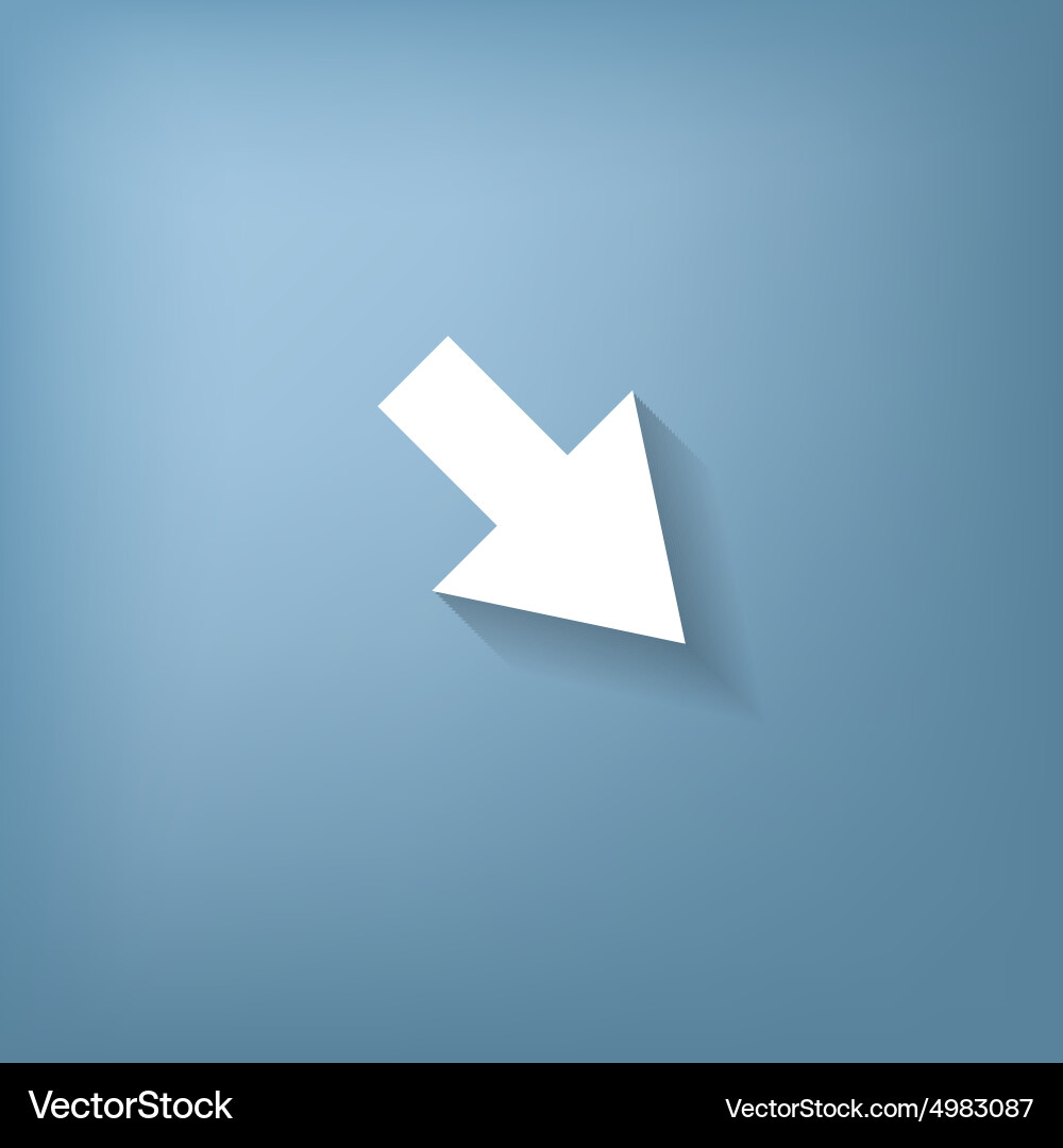 Web arrow vector image