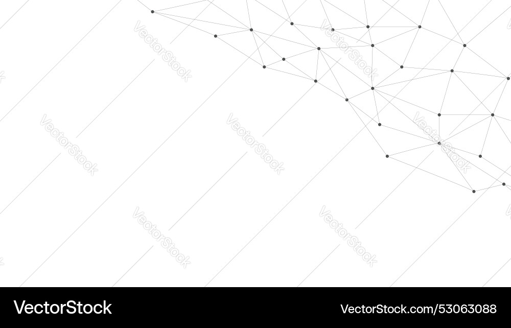 Abstract geometric background plexus mesh Vector Image