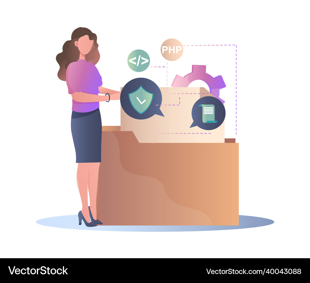 Application service abstract Application service abstract vector image