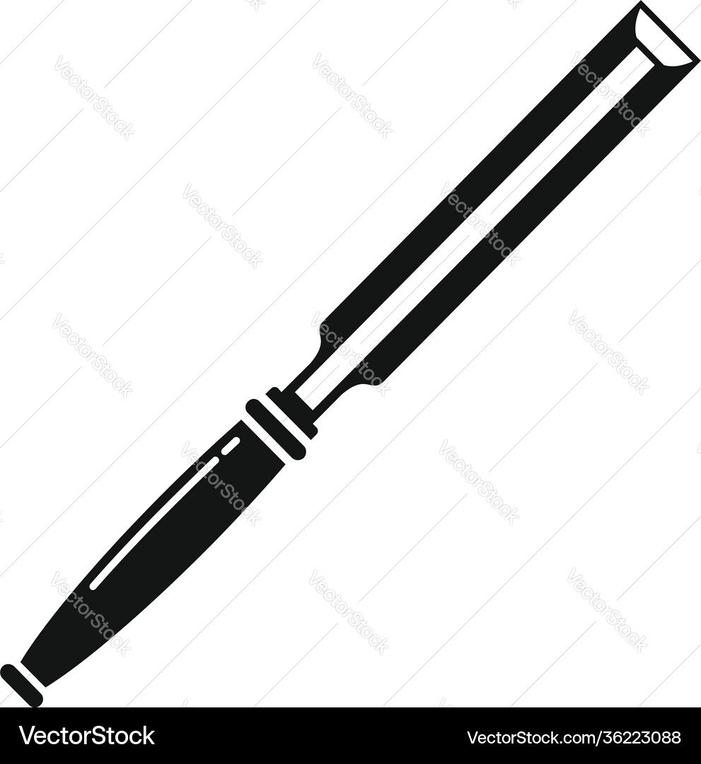Chisel construction icon simple style Vector Image