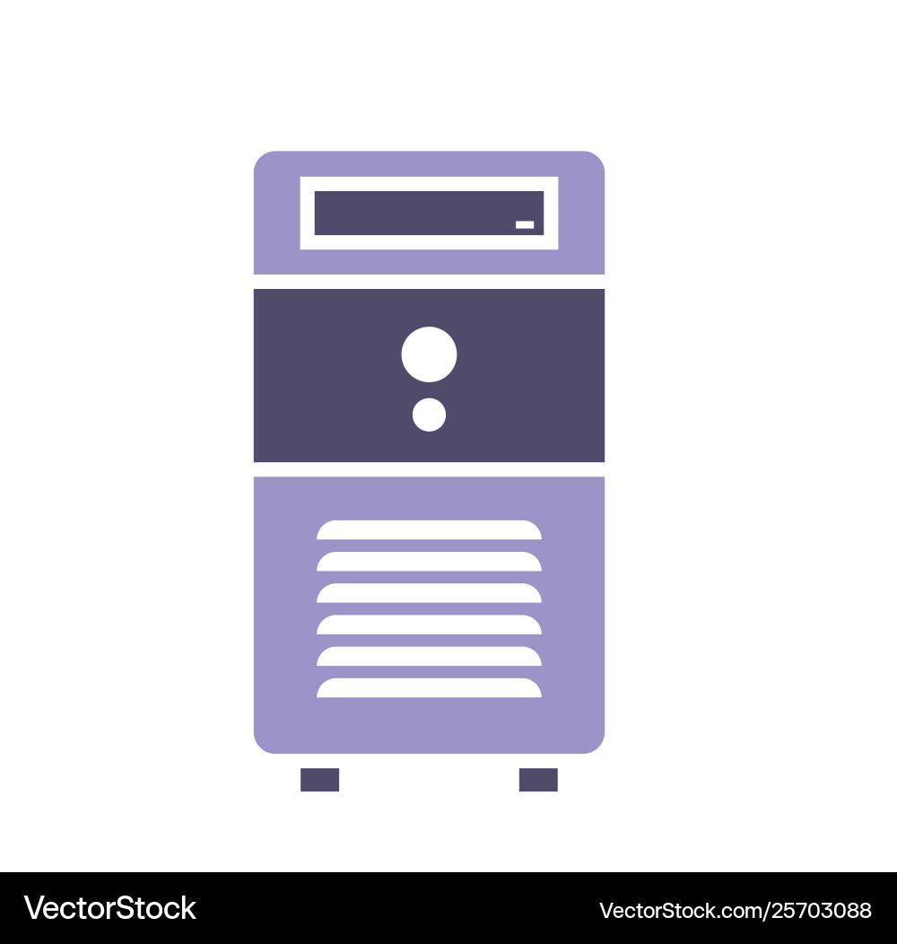 Computer hardware icon on background for graphic Vector Image