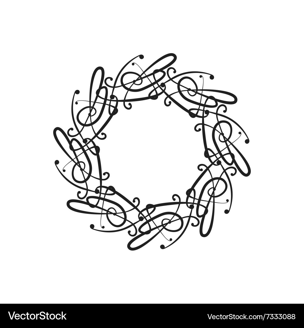 Design element in the form of a chandelier vector image