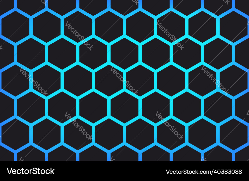 Hexagonal Technology Pattern vector image