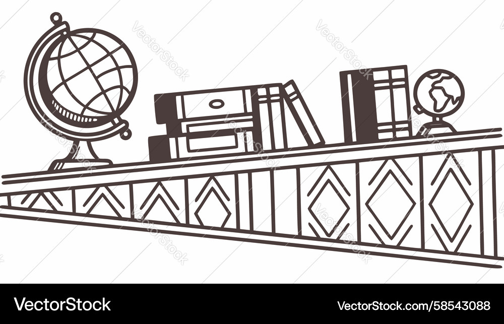 Knowledge & Learning Border Vector Image