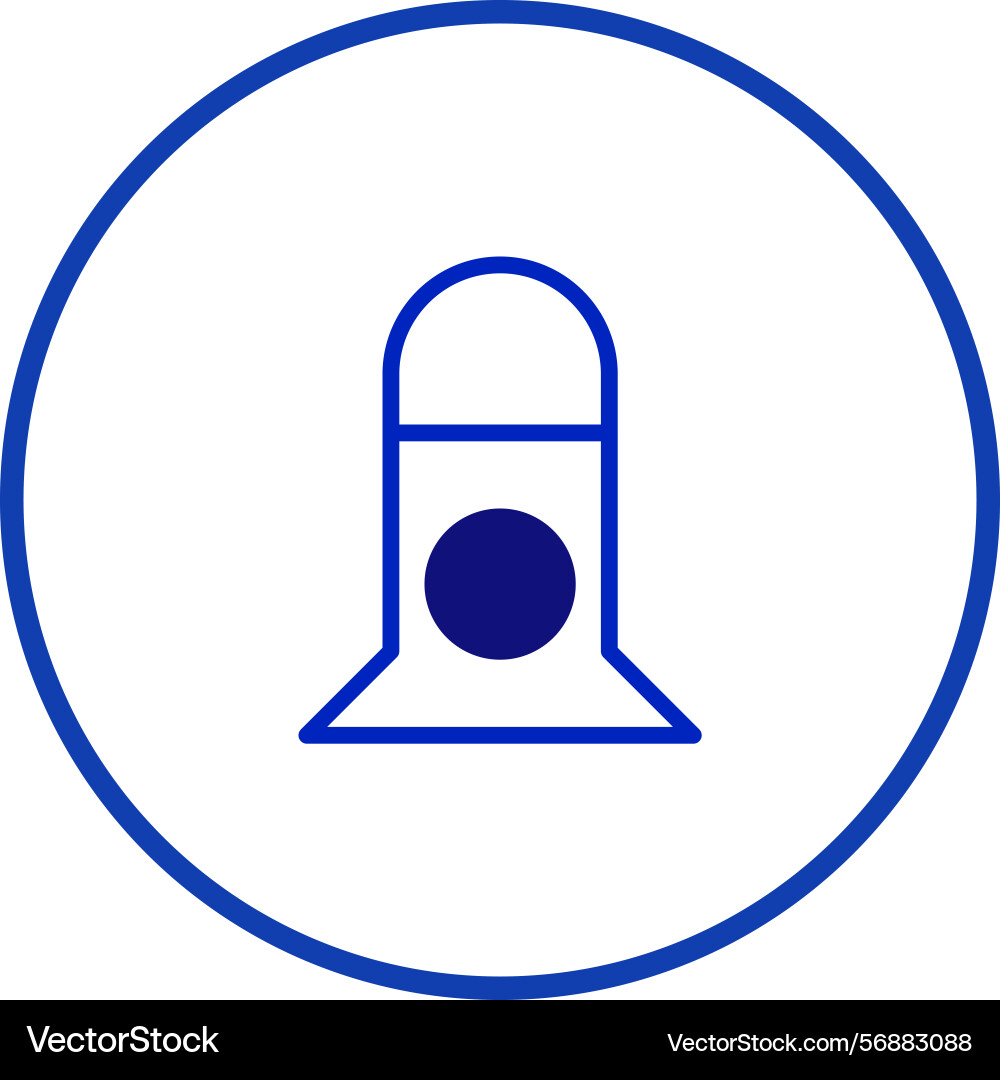 Minimalist icon of a abstract object inside Vector Image