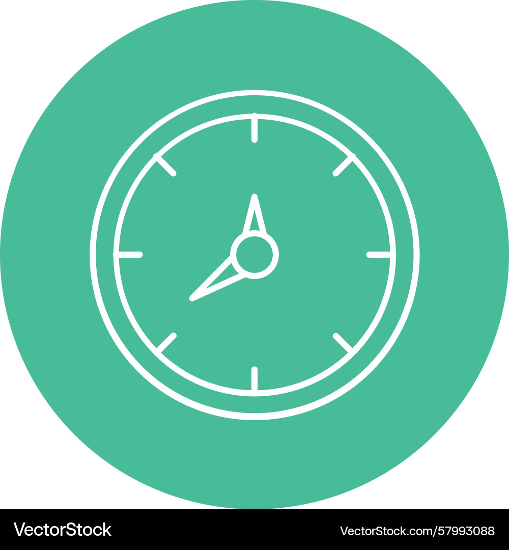 Multi Circle Clock Vector Image