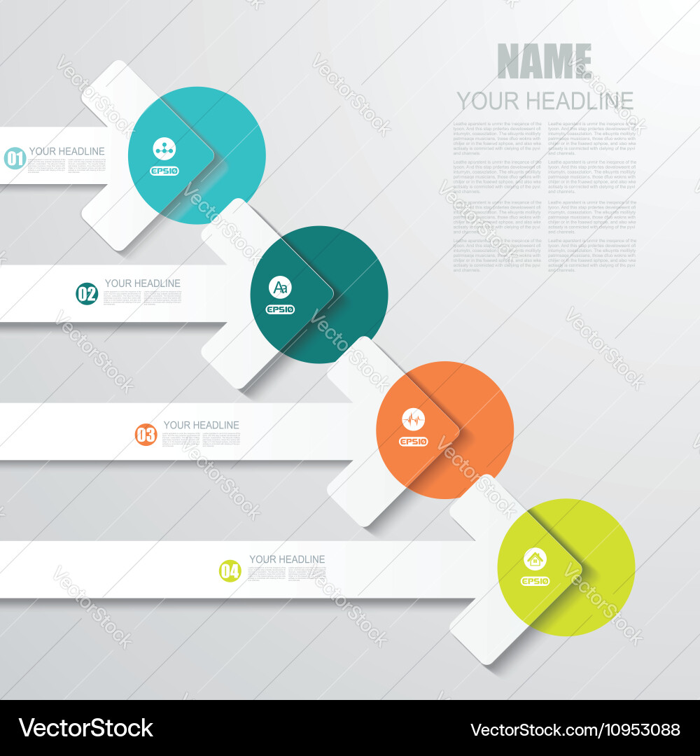 Pointer arrows graphic or website layout vector image