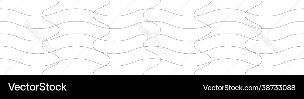 Wavy waving lines stripes undulating pattern Vector Image