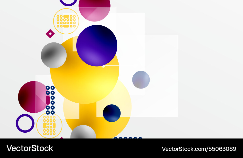 Circles and elements geometric abstract background Circles and elements geometric abstract background vector image